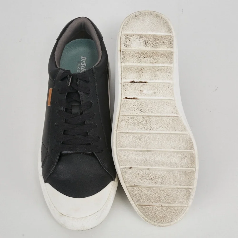 Dr‎ Scholls Shoes Mens 9.5M Black Lace Up Low Top Sneakers Comfort Sole